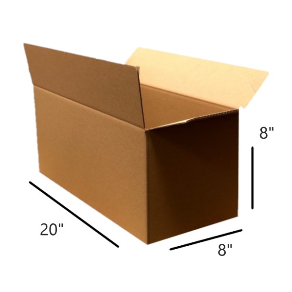 The Packaging Wholesalers 32 ECT Shipping Boxes 8x8x8 25/Bundle (80808) for  sale online